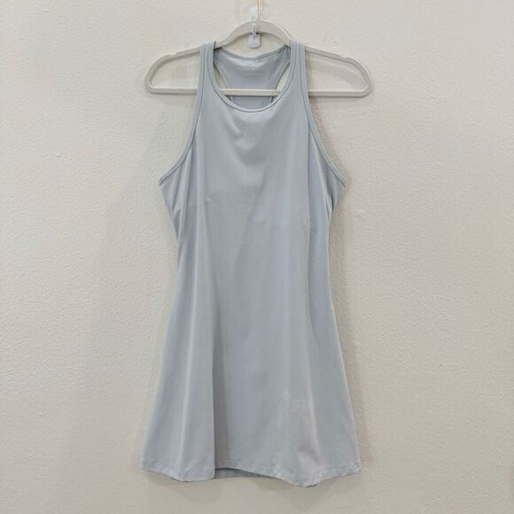 Outdoor Voices Women’s Medium Light Blue Grey Doubles Exercise Mini Dress - Picture 7 of 10